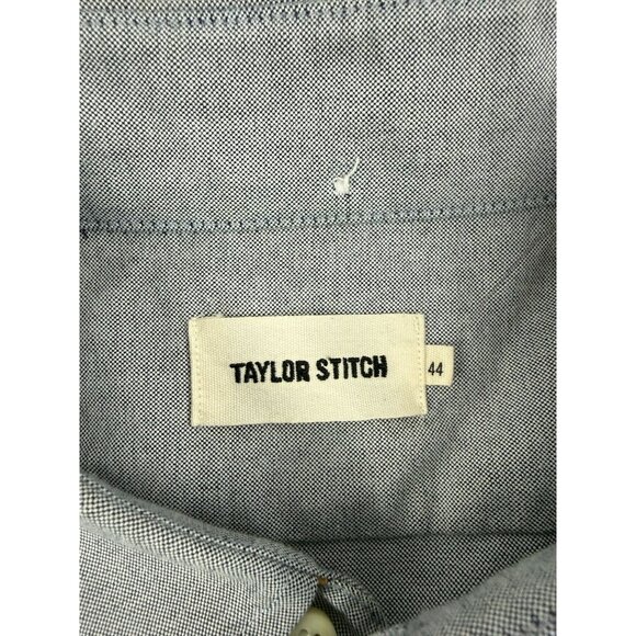 Taylor Stitch The Jack Shirt Men's 44 XL Gray Button Down Oxford Organic Cotton - Picture 4 of 7